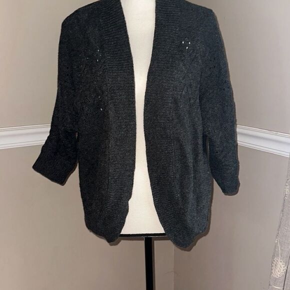 Sonoma Dark Gray Shrug Sweater - Picture 1 of 5